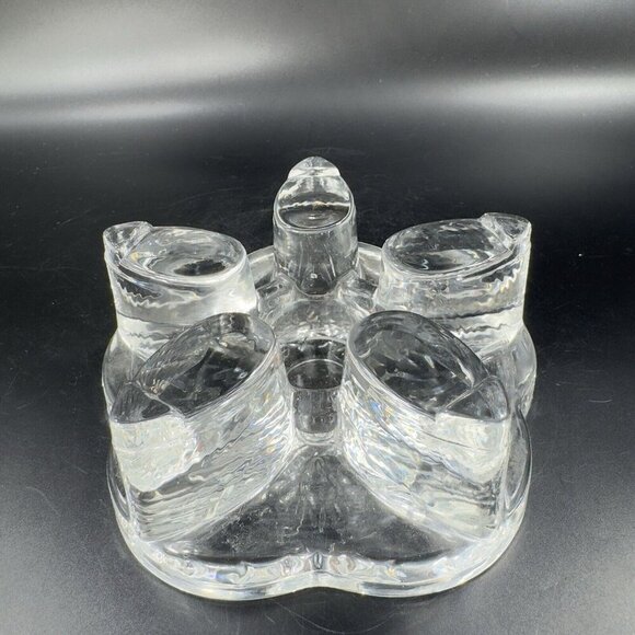 Yama Glass Solid Glass Warmer Stand for Teapot Clear Glass Pillar Candle Holder - Picture 9 of 10